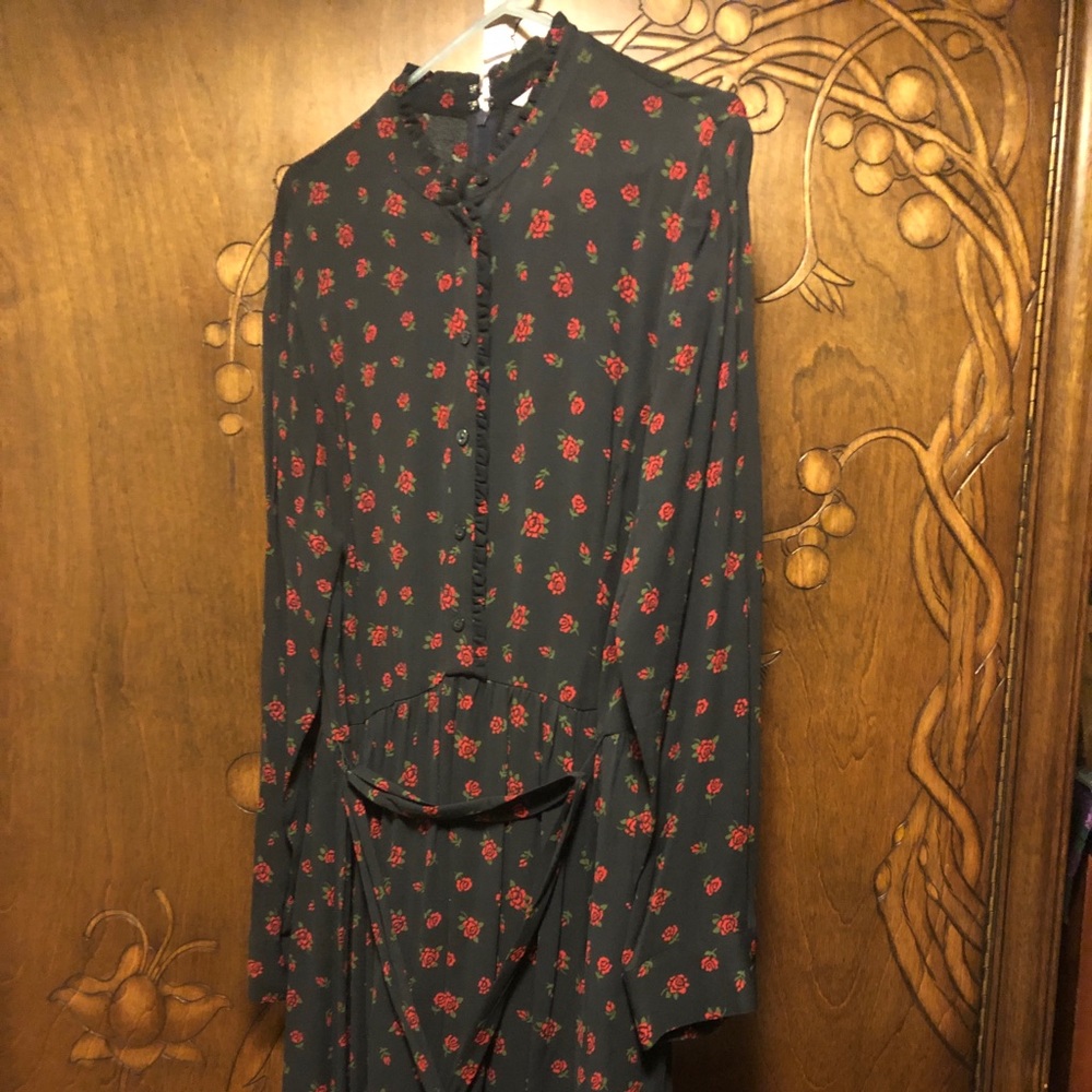 Brooks Brothers NWT Black and Red Dress